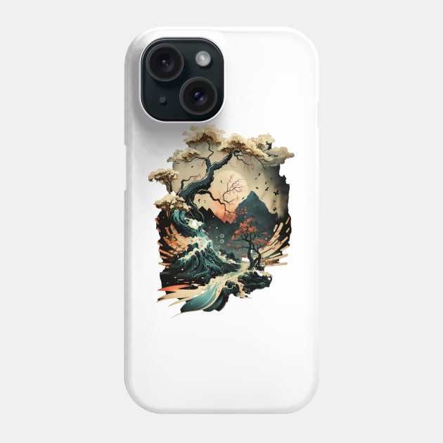 Fantasy asian landscape Phone Case by loucaski