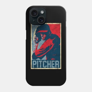 Baseball Pitcher Vintage Phone Case