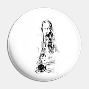 Saxophonist Pin