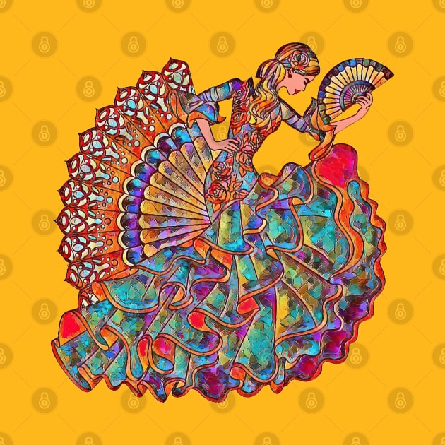 FLAMENCO in COLOR by doniainart