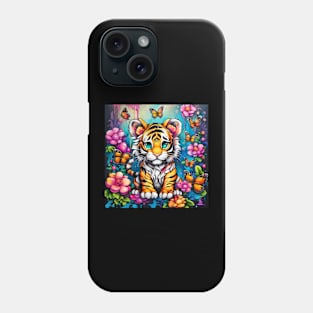 VIBRANT VISIONS (BABY TIGER) Phone Case