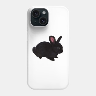 bunny rabbit - cute  ebony  dwarf mini lop bunny rabbit Phone Case