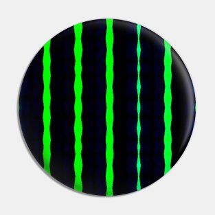 Wavy Neon Green Stripes Pin