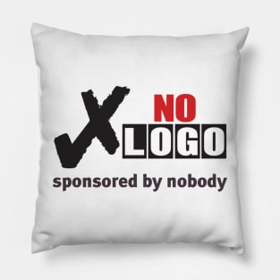 Anti-capitalist no logo Pillow