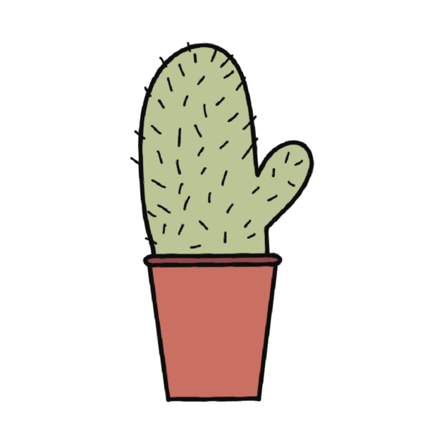 Cute Cactus Drawing by Slletterings