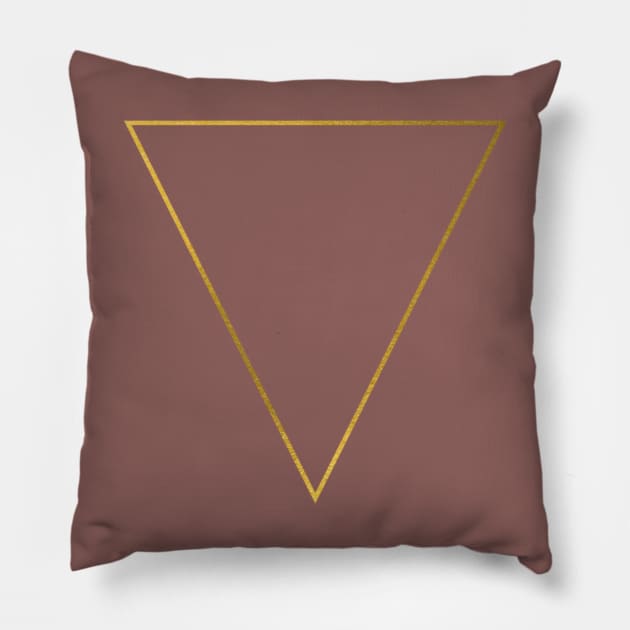 Triangle Upside Down Pillow by NewWorldIsHere