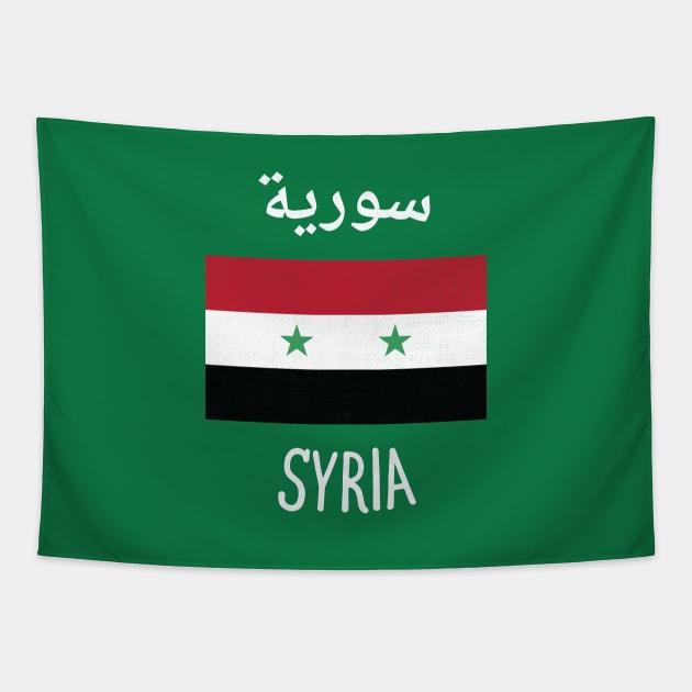 Syria Flag Tapestry by phenomad