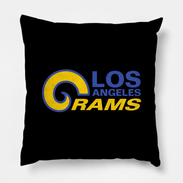 Los Angeles Rams 2 by Buck Tee Pillow by Buck Tee