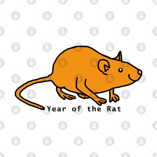 Year of the Rat Gold by ellenhenryart