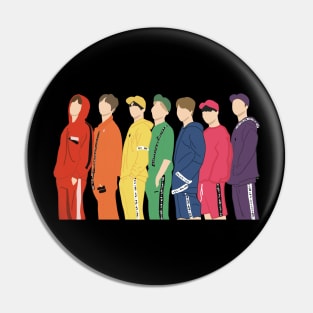 BTS muster rainbow photoshoshoot Pin