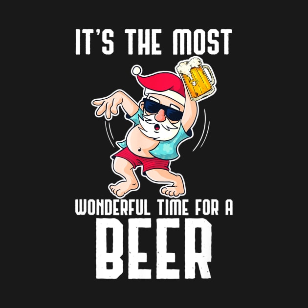 santa claus drinking beer wonderful time1 by Levandotxi