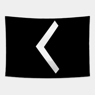 C – Greek Mythology - White Letter C Tapestry