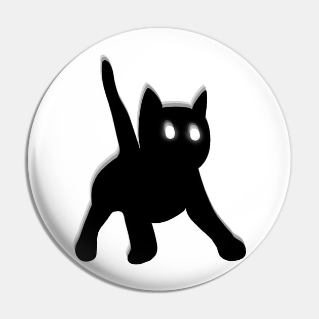 Scared Cat Pin by lindepet