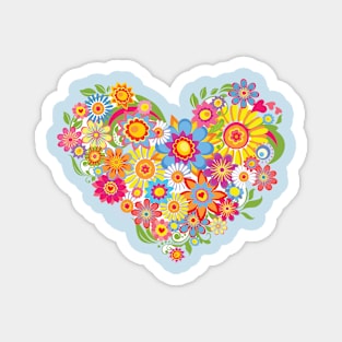 Floral Heart Magnet