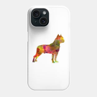 American Staffordshire Terrier in watercolor Phone Case