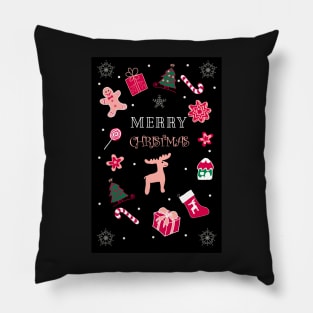 Winter Christmas  Festive Holiday Mood Pillow