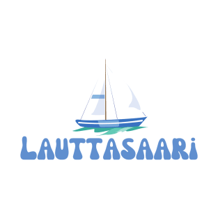 Lauttasaari, Drumsö sailboat logo T-Shirt