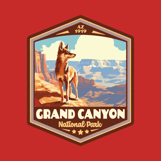 Grand Canyon  National Park Vintage WPA Style National Parks Art by GIANTSTEPDESIGN