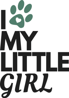 I Love My Little Girl - Dog Lover Magnet