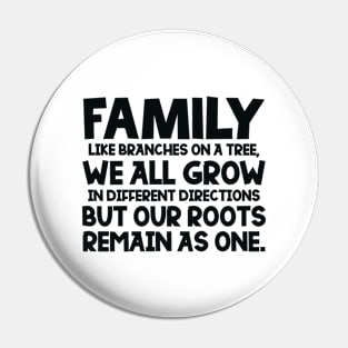 Family Quote Pin