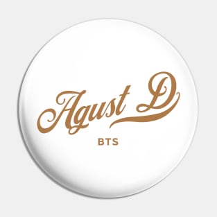 BTS Suga Yoongi Agust D name Morcaworks Pin