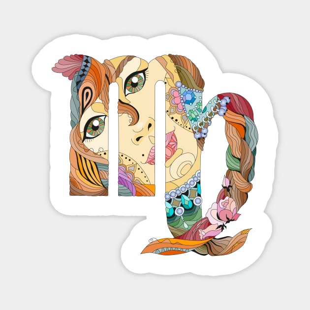 Virgo Horoscope Girl Magnet by Creativity Haven