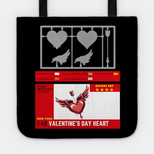 Plastic Sprue scale model valentine's day Tote