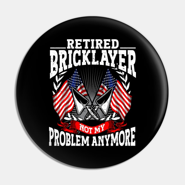 Brick Layer Union Bricklayer Retired Bricklayer Pin by IngeniousMerch