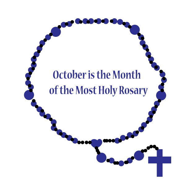 October is the month of the Most Holy Rosary by FlorenceFashionstyle