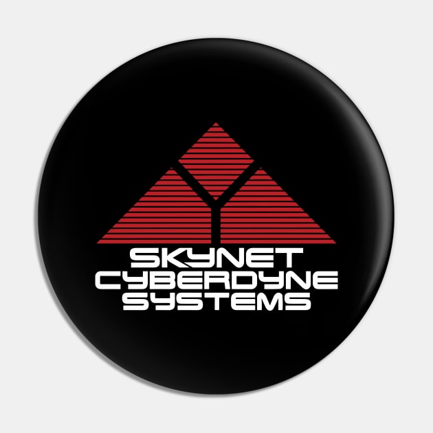 SKYNET Cyberdyne Systems Vintage Pin by themodestworm