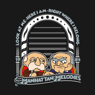 Statler & Waldorf Muppets Manhattan Melodies T-Shirt