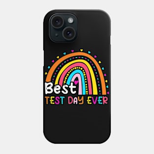 Best Test Day Ever Exam Testing Leopard Rainbow Teacher Life Phone Case