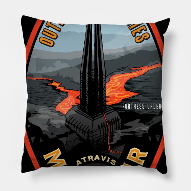 Mustafar Pillow by MindsparkCreative