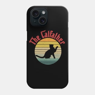 The CatFather - Funny Mafia Movie Parody. Cat Dad, Cat Father Gift Idea Phone Case