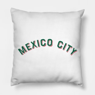 Mexico City Mexico Vintage Arched Type Pillow