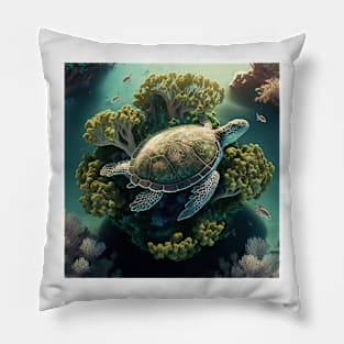 The flying turtle Pillow