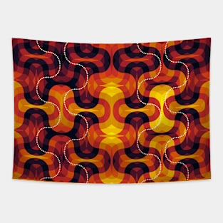 Warm retro ornament Tapestry