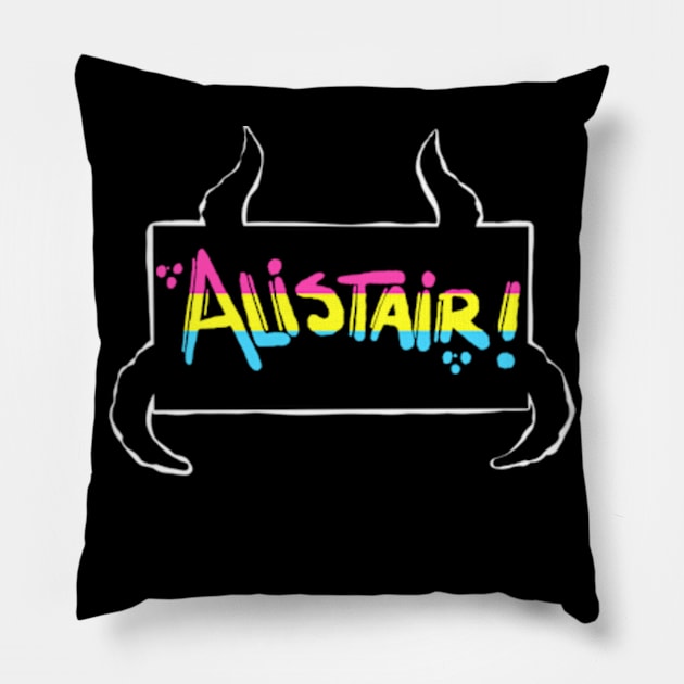 Alistair Pansexual Pride Pillow by DivineandConquer