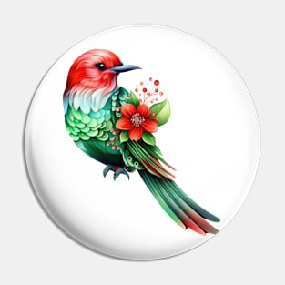 Fairy Christmas Bird Pin