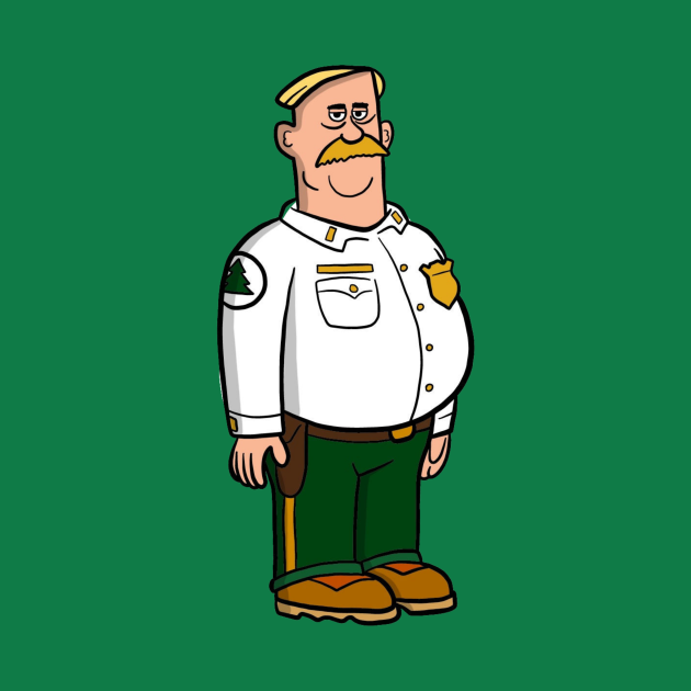 Discover Brickleberry - Woodrow Johnson - National Park Ranger - Brickleberry - T-Shirt