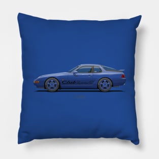 968 Club Sport Maritime Blue Metalic Pillow