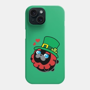 Poopy the Pug Puppy- Saint Patrick's Day Phone Case