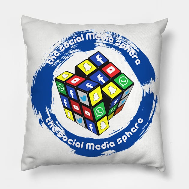 Social Media Sphere Pillow by DOORS project