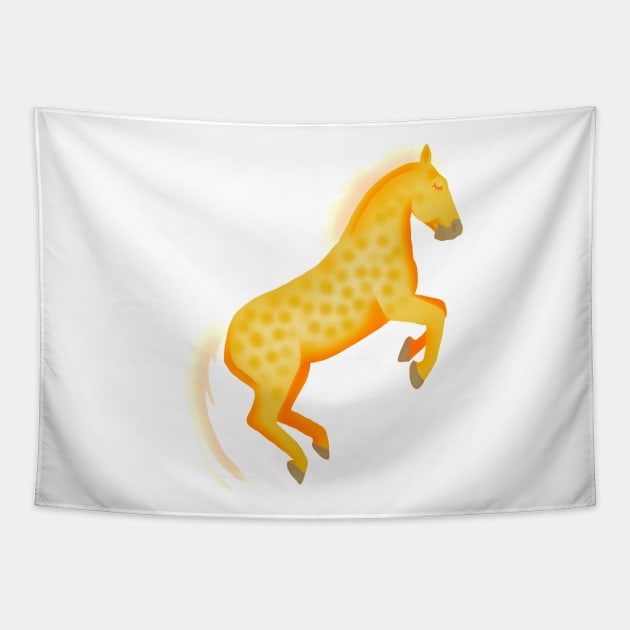 Palomino pony Tapestry by Shyflyer