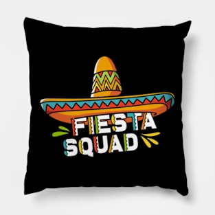 Cinco de Mayo Fiesta Squad Sombrero Pillow