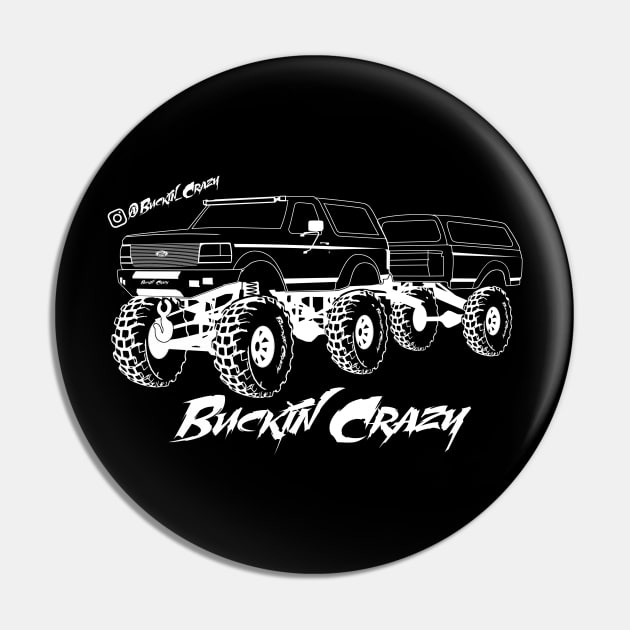Buckin Crazy Bronco - White Print 2021 Pin by The OBS Apparel
