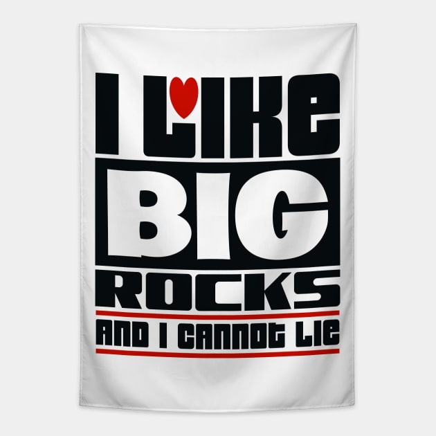 I like big rocks and I cannot lie Tapestry by colorsplash