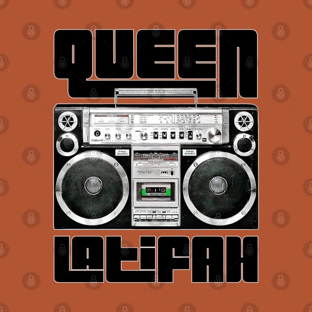 Queen Latifah / Original Retro Fan Art Design by DankFutura