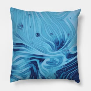 Abstract colourful aesthetic beautiful dream love romantic design vintage Sea Blue fantasy Pillow