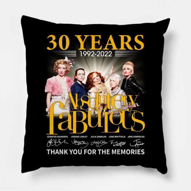 30 years 1992 2022 Absolutely Fabulous Pillow by chaxue